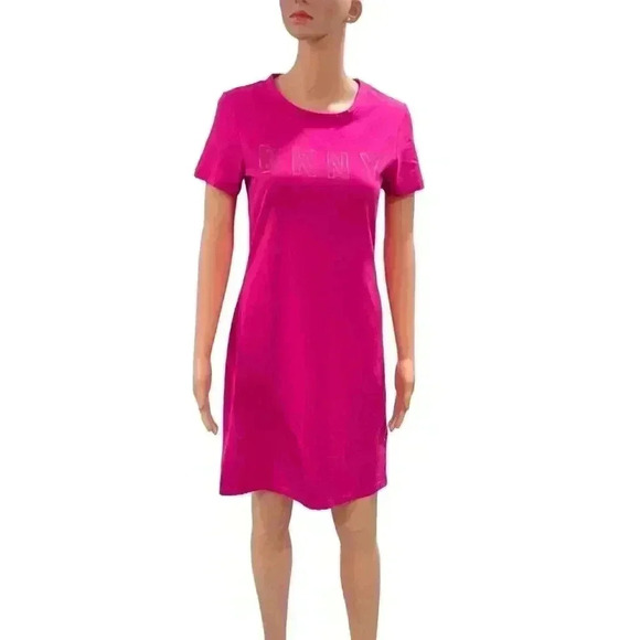 Dkny Dresses & Skirts - Bright Pink DKNY T-Shirt Dress - Casual & Stylish